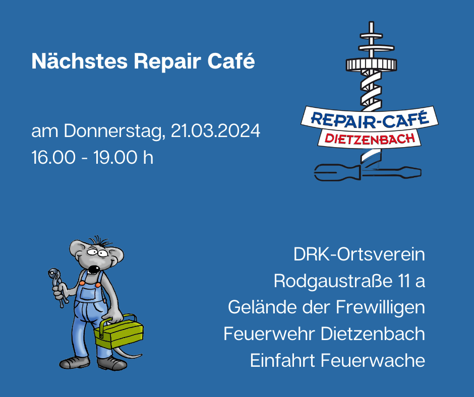 Repair Café März 2024 @ DRK-Haus an der Feuerwache | Dietzenbach | Hessen | Deutschland